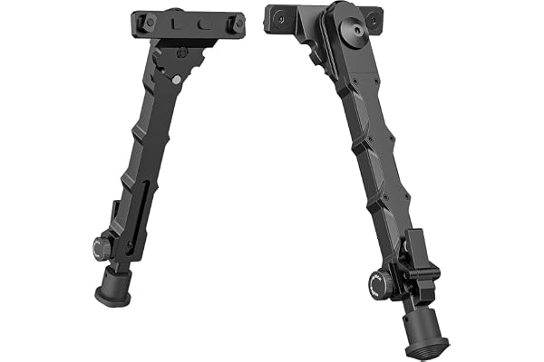 MidTen 7.5-9 Inches Bipod for Rifle, Adjustable Bipod Compatible with M-Rails for Outdoor, Range & Hunting