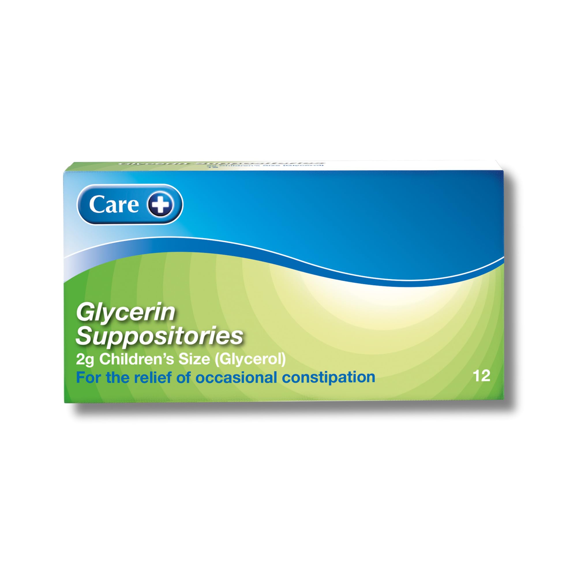 Care Children Constipation Relief Suppositories, Relief of Occasional Constipation, Stimulate Bowel Movement, Suitable for Children 1+, Glycerol BP 70% 2g, 12 Tablets