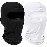 QFGasre Ski Mask Balaclava for Men Women, 2 Pack Winter Balaclava Face Mask Breathable & Thermal UV Protection Full Face Cover Shiesty Masks for Motorcycle Snowboard Cycling Cold Weather Outdoor