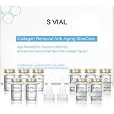 Noviqo Freeze Dried Collagen for Face,Anti-Wrinkle Nano-Silk Collagen System,Serum Skin Care for Face & Eye,At-Home-Hydrating