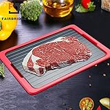 Fairbridge poc-466-yqg POC001 Metal Thawing Plate, Fast Tray-the Safest Way to Defrost Meat Or Frozen Food Quickly without Electricity, Microwave, Hot Water Or an, L