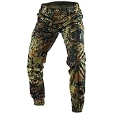 MEGE KNIGHT Men's Tactical Cargo Pants, Camouflage Outdoor Working Clothing with Pockets