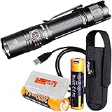 Fenix Bundle PD35 v3.0 1700 Lumen Tactical Flashlight with Two ARB-L18-2600Us and LumenTac Organizer