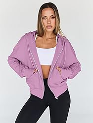 Trendy Queen Hoodies for Women Full Zip Up Cropped