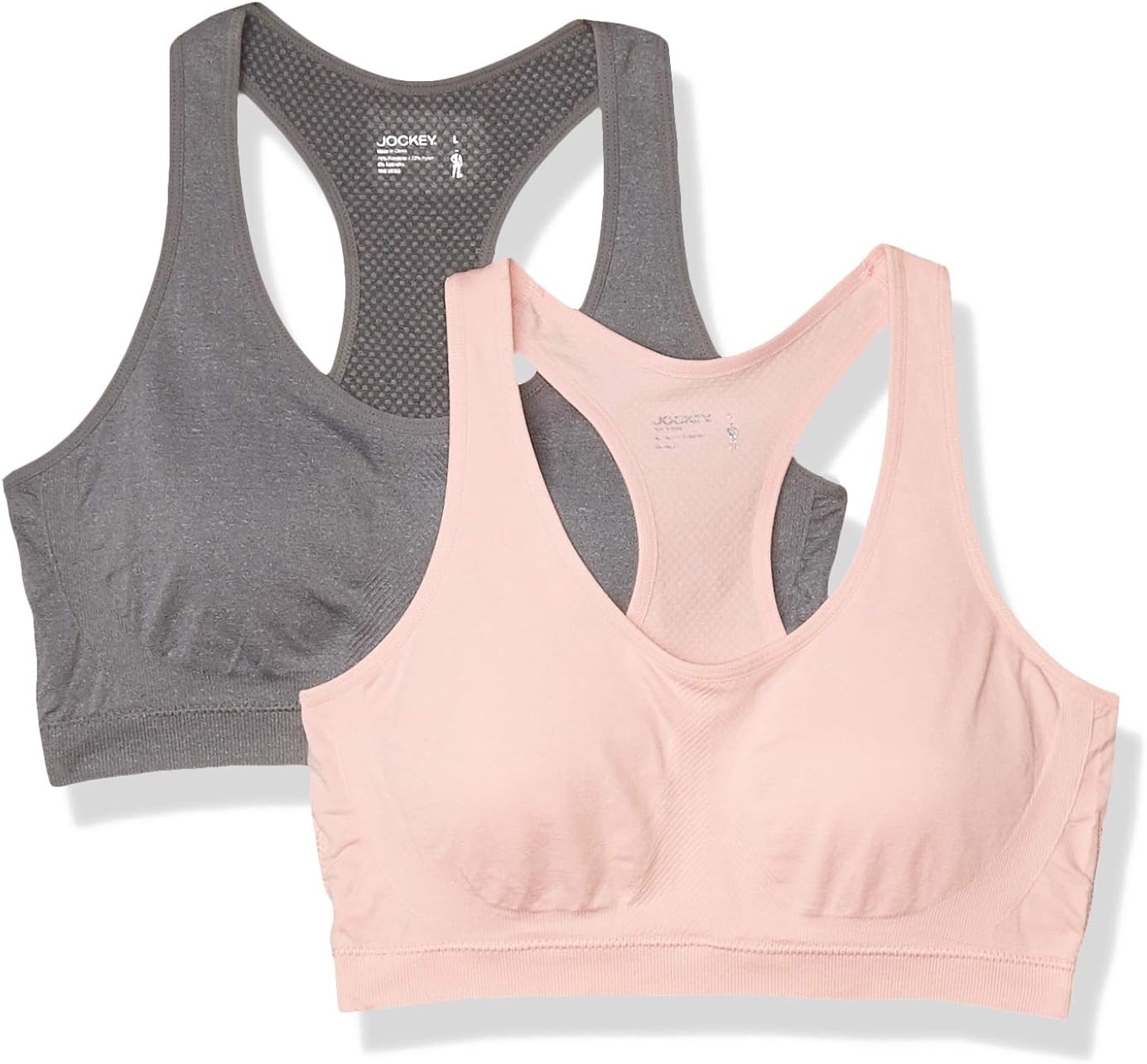 Jockey Women's 2 Pack Removable Cup Seamless Bra at  Women’s Clothing store