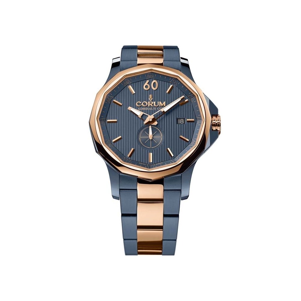 Corum Admirals Cup Legend 42 395-101-34-V705-AB11 42mm Automatic Blue Steel Bracelet & Case Anti-Reflective Sapphire Men's Watch