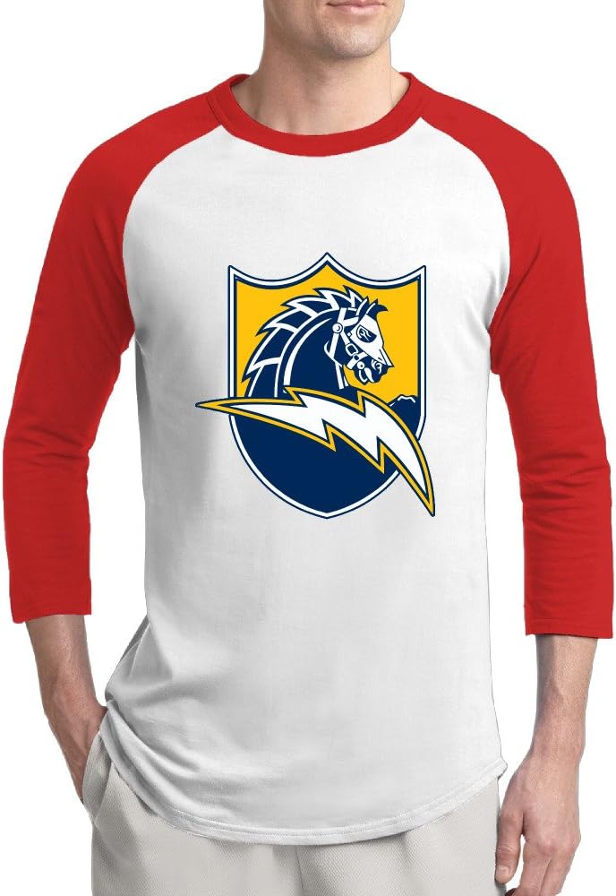 PTCY San Diego Football Team Men's Cool Raglan T Shirts Red