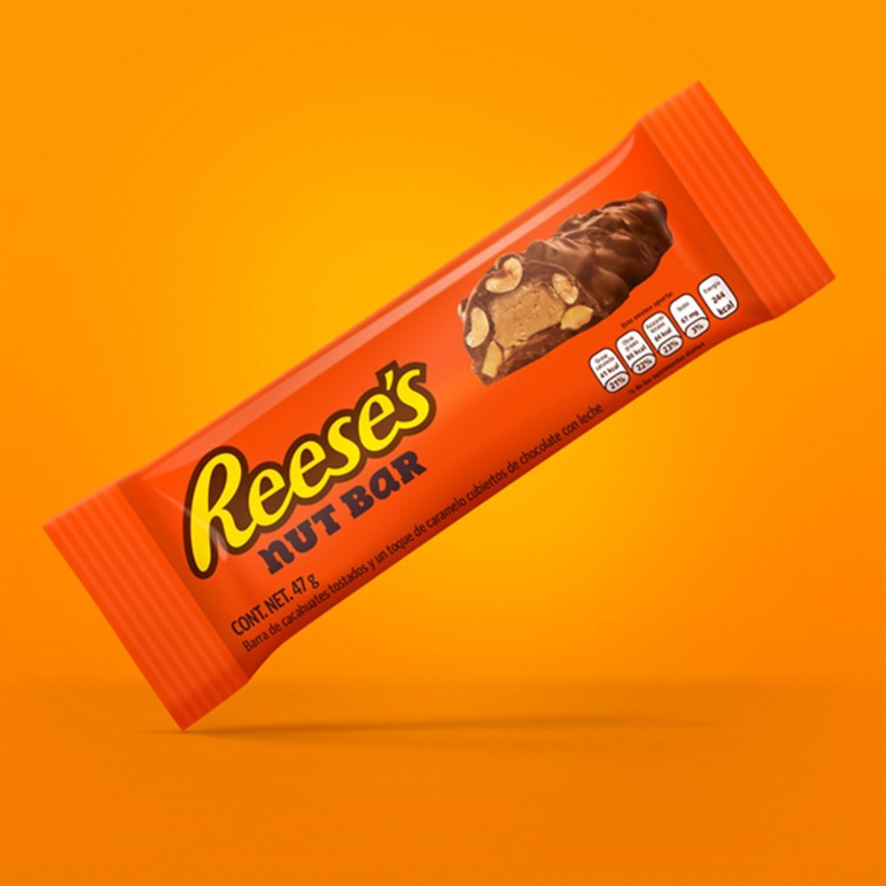 Amazon.com : Reeses Chocolate Peanut Butter Caramel Crunchy Nut Bar Snack | 1.65 Ounce (18 Pack) : Grocery & Gourmet Food
