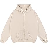 SnowElve Mens Zip Up Hoodie Women Full Zip Hoodies Vintage Acid Wash Oversized Sweatshirts Hooded Sweatshirt Streetwear