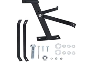 Yaegoo Lawn Mower Hitch, Garden Tractor Trailer Hitch Receiver Solid Iron Construction - Black