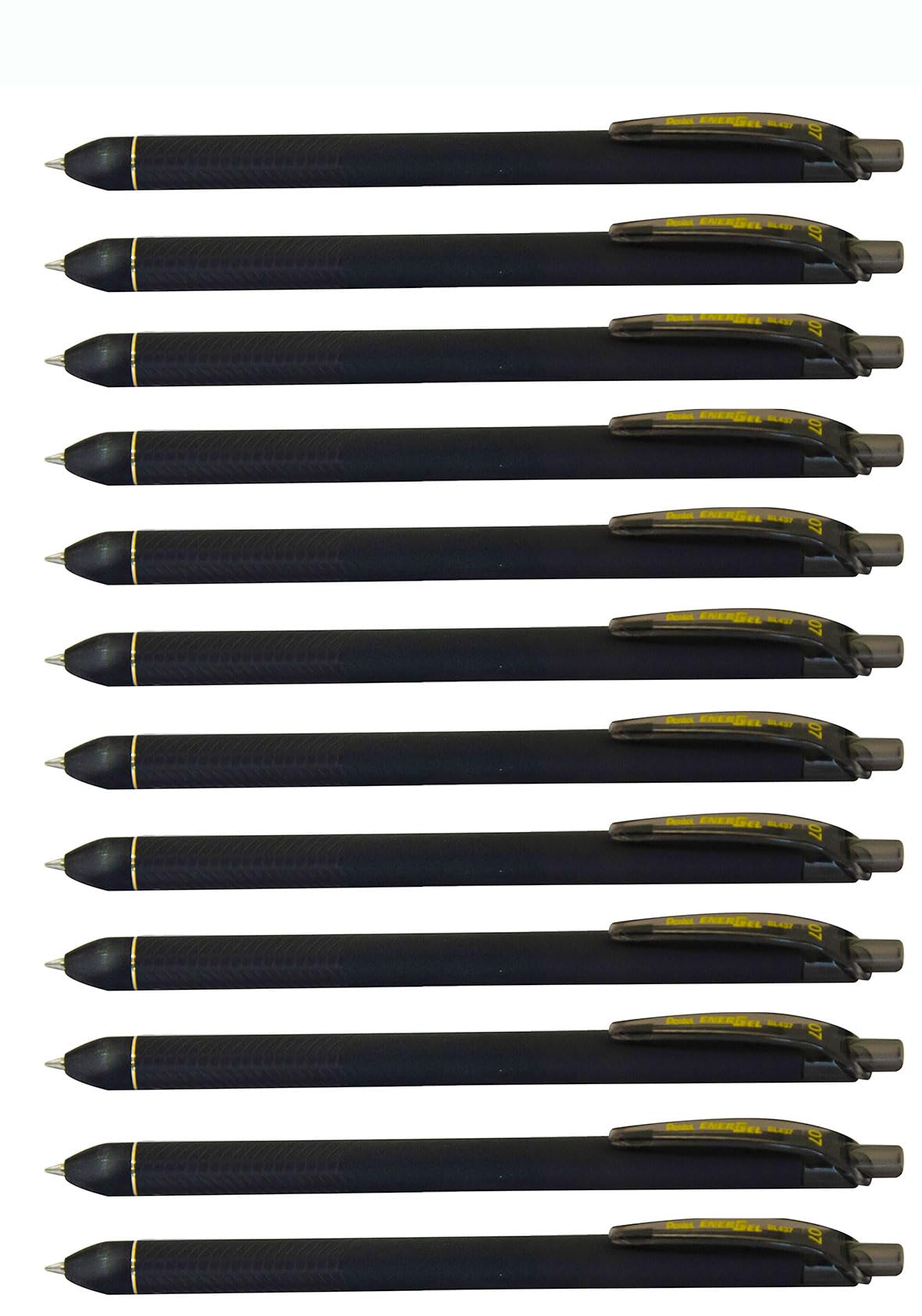 Pentel EnerGel Noir BL437R1-A, 0.7mm Black - Pack of 12