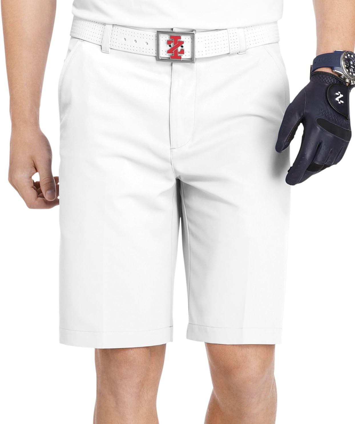 IZOD Men's Classic Fit Golf Short, Deep Bright White, 38W Amazon.ca