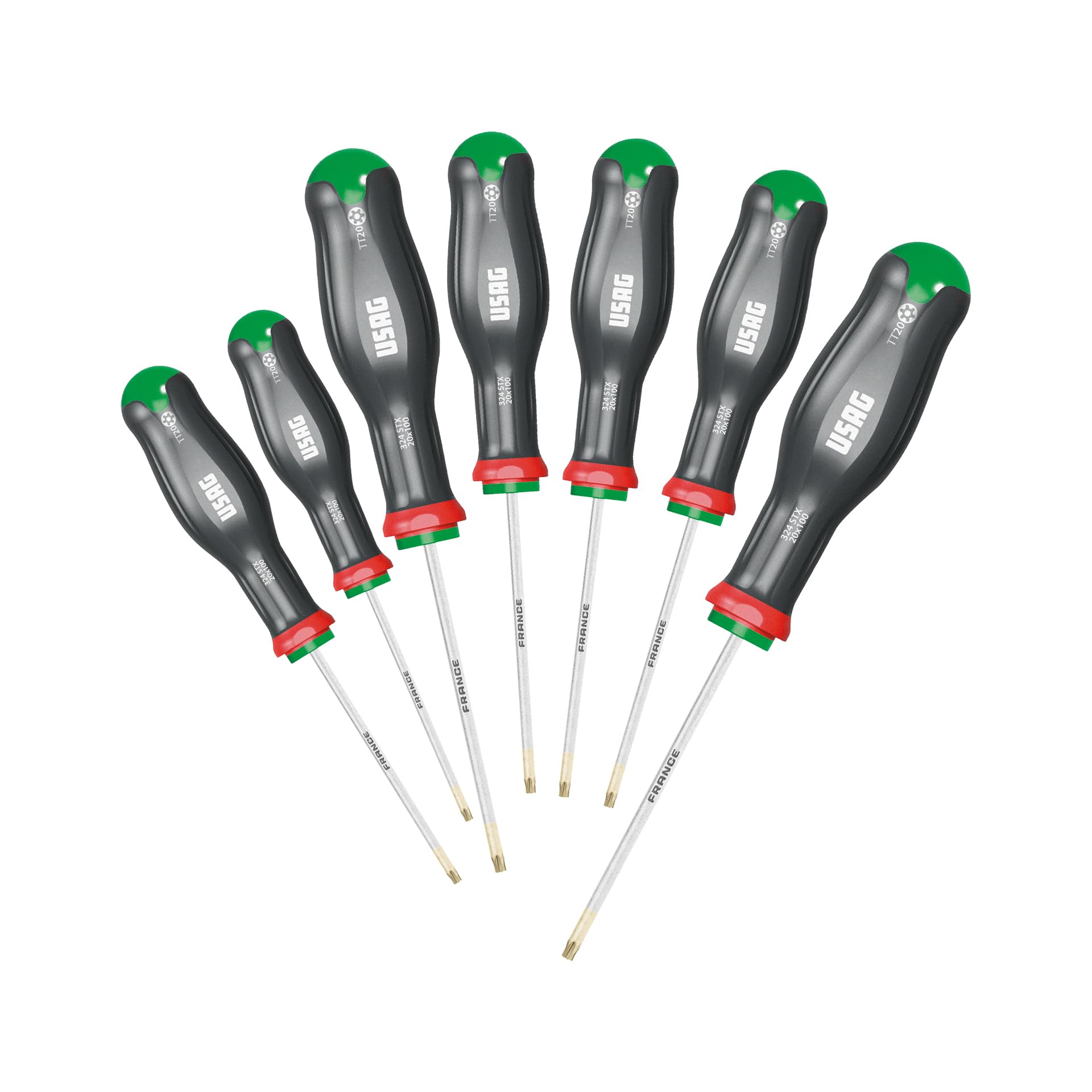 USAG U03240662 - 324 STX/S7 - Set of 7 screwdrivers for TORX® Tamper Resistant screws