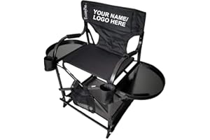 Tuscany Pro Portable Hairstylist & Makeup Artist Chair - Perfect for Salons, Movie Sets and More - Italian Design - 22" Seat Height - Carry Bag Included - Name/Logo Imprinted