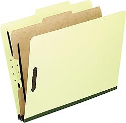 Pendaflex PFX1157G Four-Section Pressboard