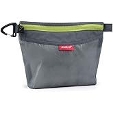 pack all Water-resistant Material Zipper Pouch, Mesh Zipper Bags for Storage, Travel, Office (Gray, Small)