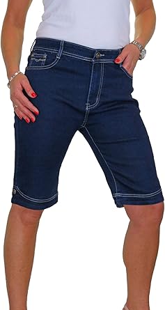 womens long denim shorts uk