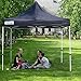 GOUTIME 10x10 Commercial Grade Pop Up Canopy Outside Summer Tents for Patios,Backyard,Waterproof Easy Up Canopy with Wheeled Bag,White