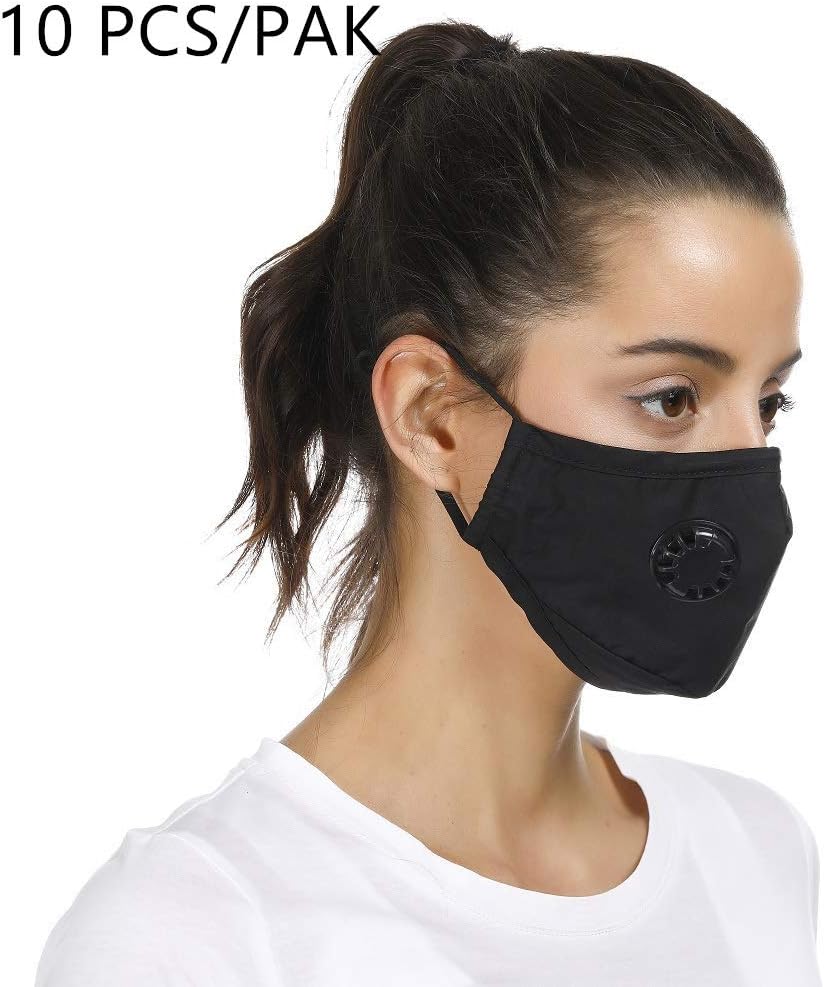 Mzar N95 Dust Mask,10PCS/PAK - Anti Air Pollution Smoke Mask - Particulate Respirator with 4 replaceable filters - Washable and Reusable Face Protection