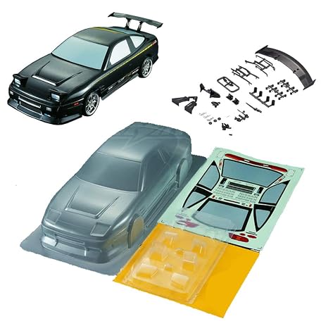 1/10 Clear Lexan RC Car Body Shell – Dodge Challenger SRT8 Style For On-Road Drift & Touring Cars