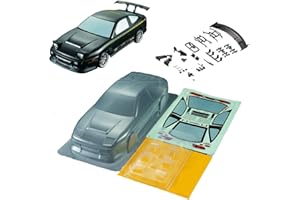 novahobby 1/10 Scale RC Onroad Racing Drift Touring Car Transparent Clear Lexan Body Shell (NS 180SX)