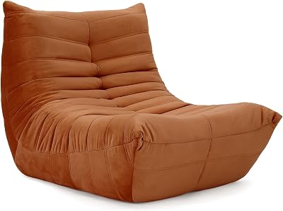 Vesgantti Togo Fireside Lounge Chair Soft Suede Premium Foam 80D x 85W x 84H