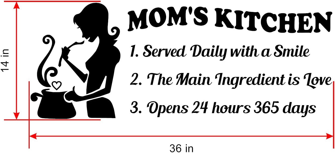 Amazon Com Mother Home Kitchen Quote Wall Decals Are Red Vinyl