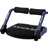 Squatz Ab Machine for Stomach Workout &ndash; Core &amp; Sit-Up Exercise Equipment with 3 Resistance Levels for Home Gym, Adjustable Ab Trainer for Full-Body Workout with Automatic Rebound, 350 lbs Capacity