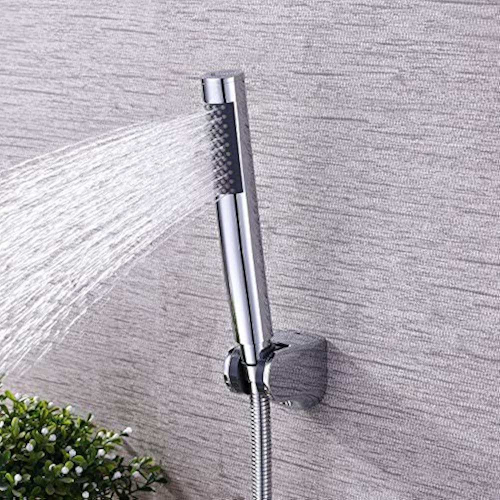 Bathroom Handheld Shower Head With Extra Long Hose Bracket Holder, Polished 712411928490 eBay