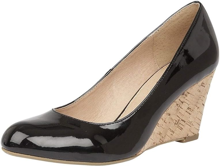 ladies wedge court shoes