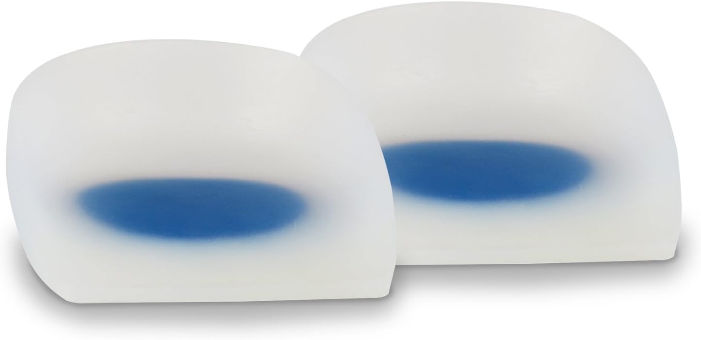Soles Silicone Heel Cups (Pair) Soft Cushions to Help Relieve Foot Pain, Bone Spurs, Plantar Fasciitis - Hypoallergenic, Stain and Odor Resistant - Unisex - XL / 42-43-44: Health & Personal Care