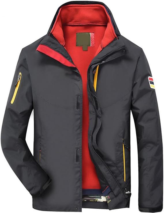 Veste De Pluie Homme Imperméable Et Respirante - Randonnée, Outdoor - Capuche Amovible, Poches Zippées - Anti-Taches