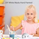 KPSRFG 10Pcs White Craft Half Masks for DIY Art Decor Paint Blank Plastic view 3