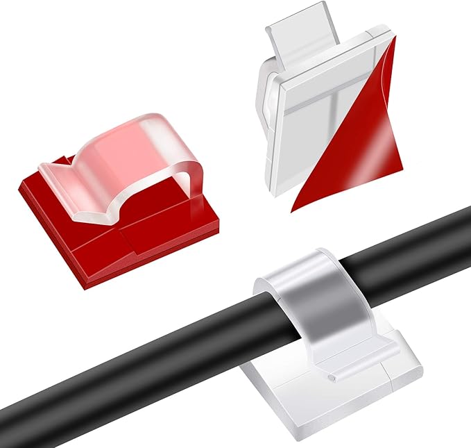 Yes.Ym150 Pieces Mini Outdoor Cable Clips with Strong Self Adhesive Hooks, Light