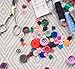 Juvale 1000 Pack Assorted Buttons for Crafts, Round Resin Sewing Buttons with 2 or 4 Holes, and Sizes