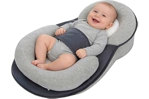 Tummy Time Pillow, Baby Wedge Pillow for Newborn, Reflux Breastfeeding Pillows for Comfortable Play & Feeding Support