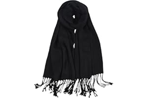TUSHUSTY Pashmina Feel Shawl Wraps for Women Evening Dresses and Wedding Cover Up Formal Soft Silky Rave Scarf Elegant