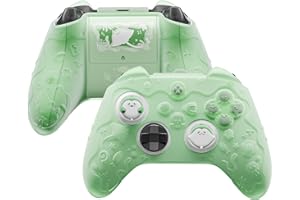 PlayVital for Xbox Series X/S Controller Silicone Cover,Cute Ocean Whisper Series Semi-Clear Silicone Skin Grip for Xbox Core