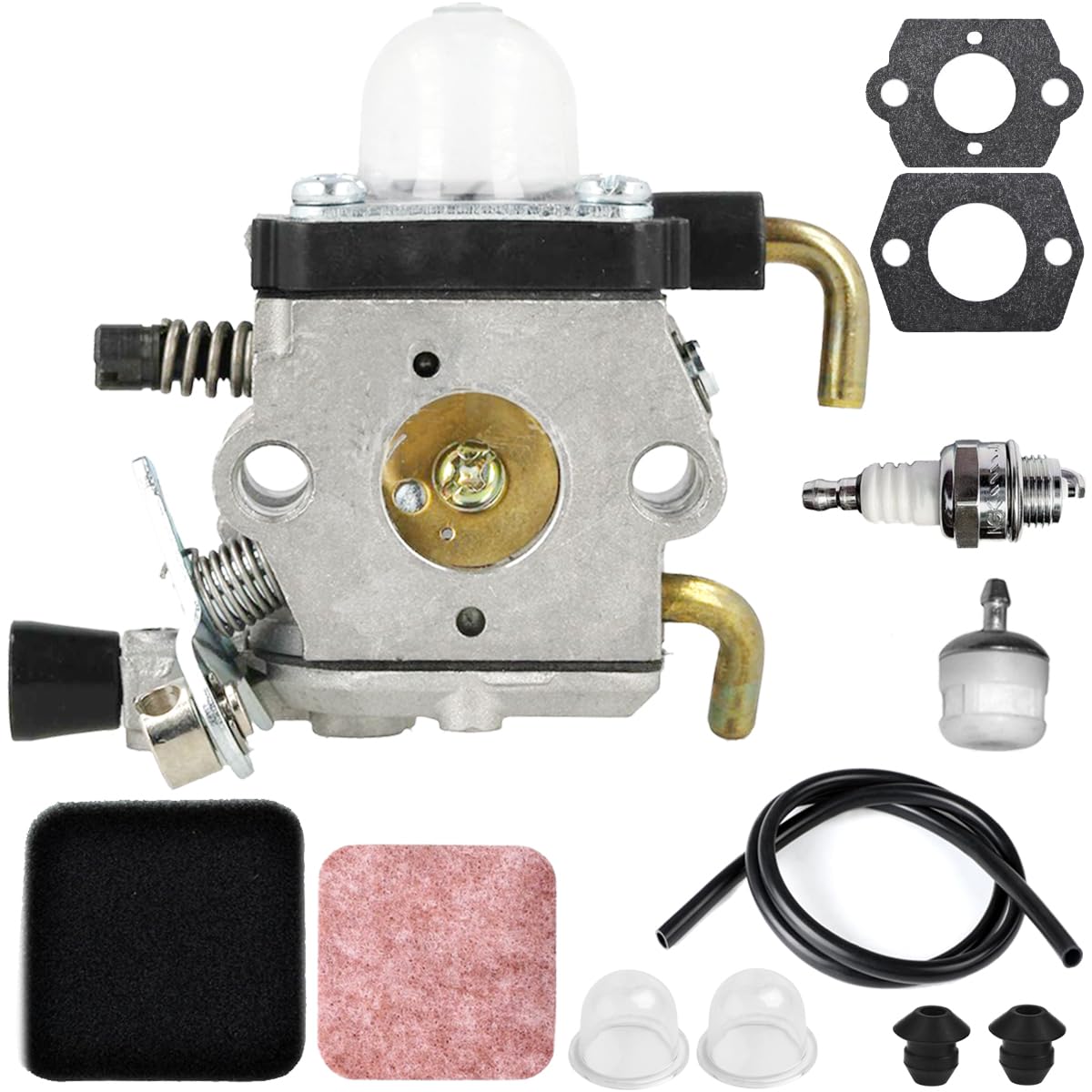 ZAMDOE Carburetor Carb for STIHL HS75, HS80, HS85, for ZAMA C1Q-S42C C1QS42C Hedge Trimmer Brush Cutter Engines Carb Replaces 42261200604, with Air Filter, Fuel Filter, Spark Plug, Primer Bulb
