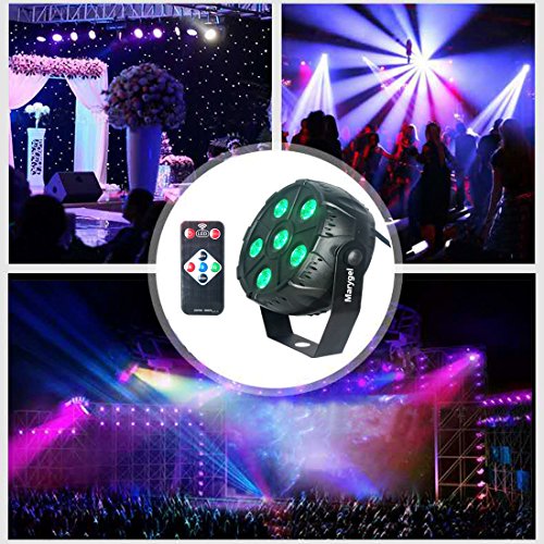 Marygel 2018 Full Rgbw Color Mixing 6LEDs Stage Lighting with Remote(4 Pieces) - Thumbnail 4