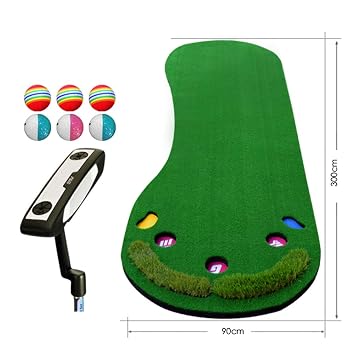 Wenzhe Golf Putting Matte Schlagmatten Faltbar Innen Draussen
