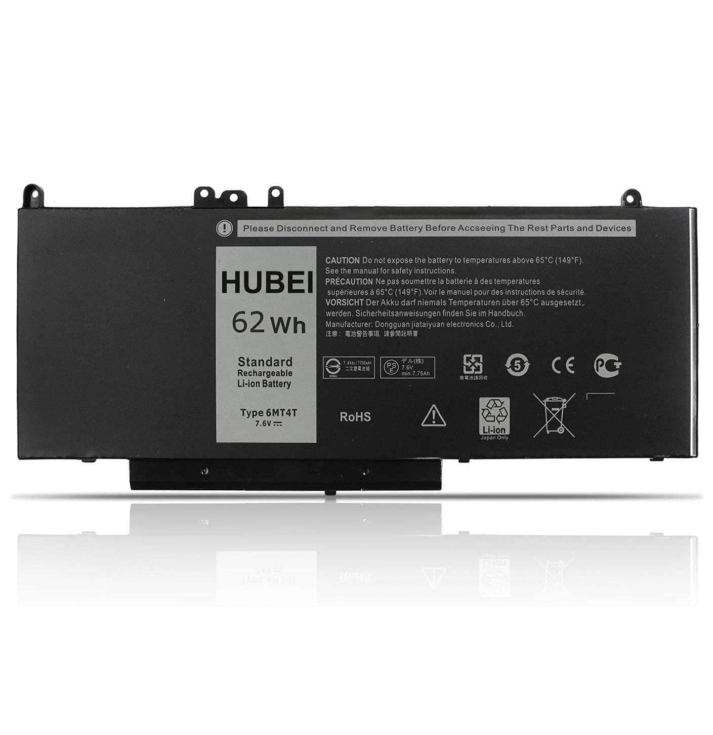 6MT4T 7V69Y TXF9M 79VRK 07V69Y Laptop Battery Replacement for Dell Latitude E5470 E5570 Latitude 12 5000 E5270 Dell Precision 15 3510 Notebook PC (7.6V 62Wh)