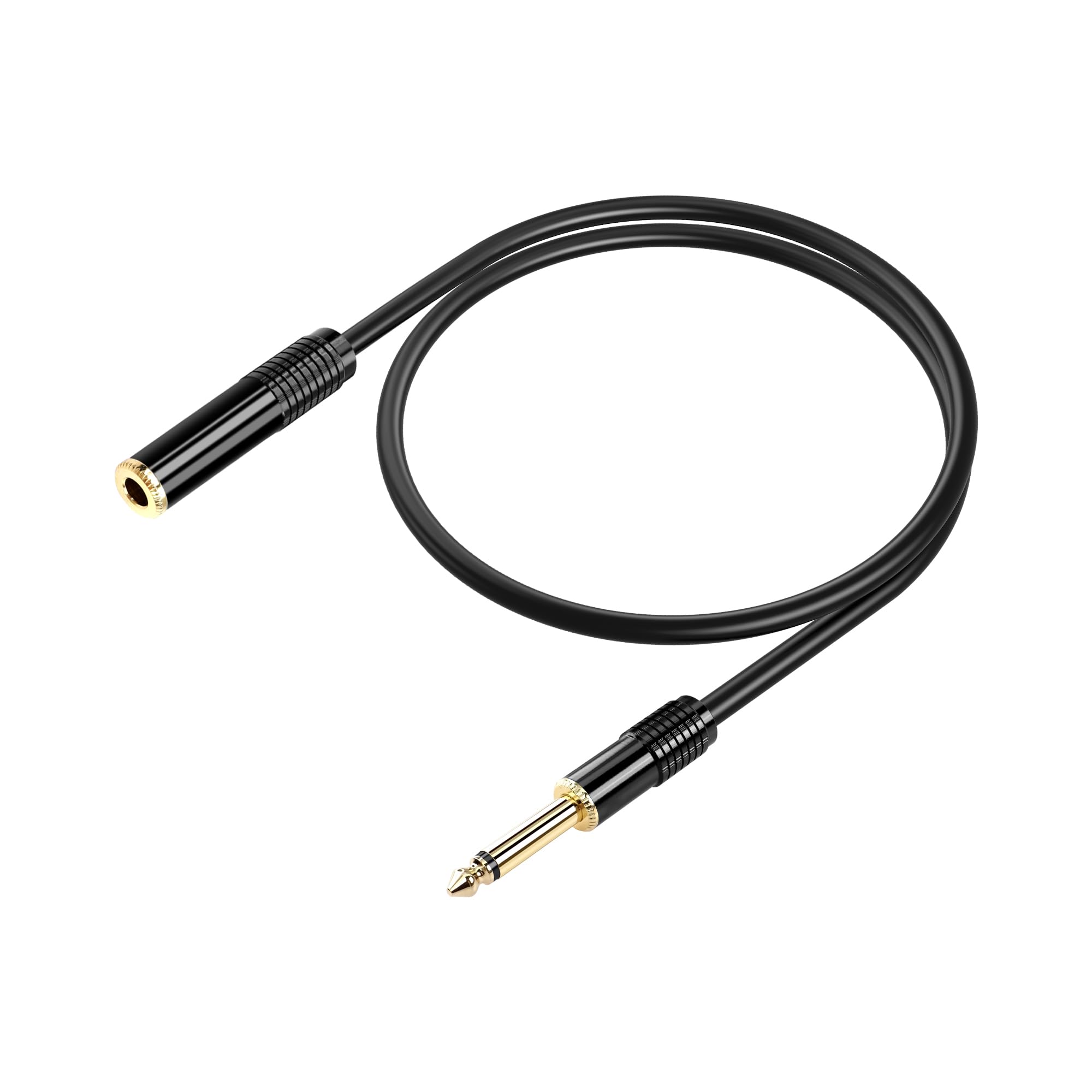 Photo 1 of PNGKNYOCN 1.6FT 1/4" TS Extension Cable?Gold Plated 1/4" (6.3mm) TS Mono Male to Female Guitar Extension Cable