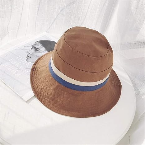 Amazon Co Jp Yuxinxin 日本のステッチストライプ帽子の女性のミス夏天野生ダヤン真央帽子太陽の帽子韓国語バージョンの呪文の色の潮 Color Coffee Size ワンサイズ ホーム キッチン