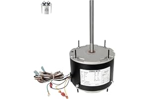 ORM5458 Fan Motor, Replaces A.O. Smith ORM5458 1/3-1/6 HP, 1075 RPM, 208-230V, 2 Amps, 48Y Frame, Condenser Blower Motor,125W-245W Reversible Rotation, LEUNGOO