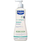 Mustela Stelatopia Eczema-Prone Skin Cleansing Gel - Baby Face & Body Wash with Natural Avocado & Sunflower Oil - Fragrance-Free & Tear Free - 16.9 fl. oz.
