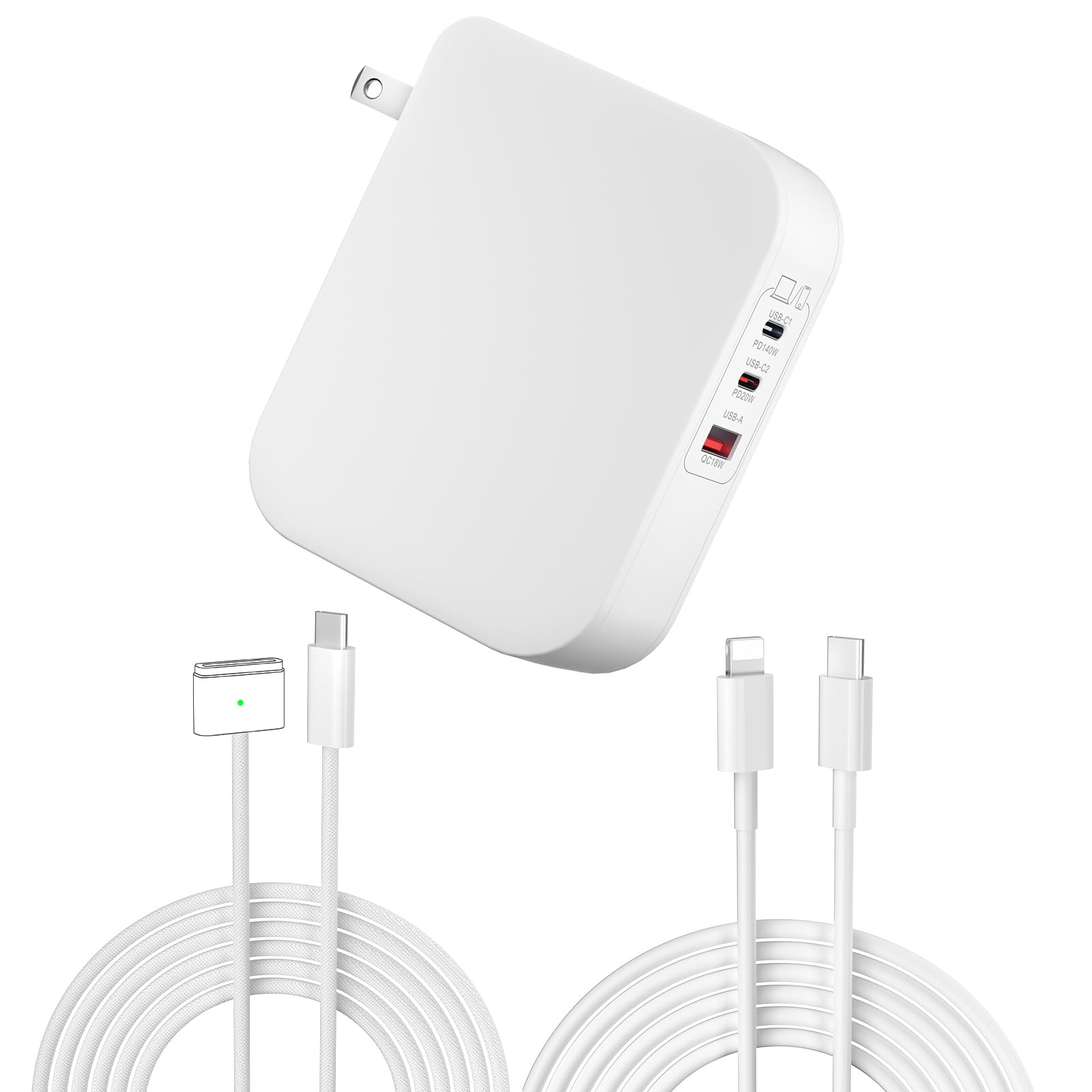 Mac Book Pro Charger, 160W 3-Port GaN Wall Charger