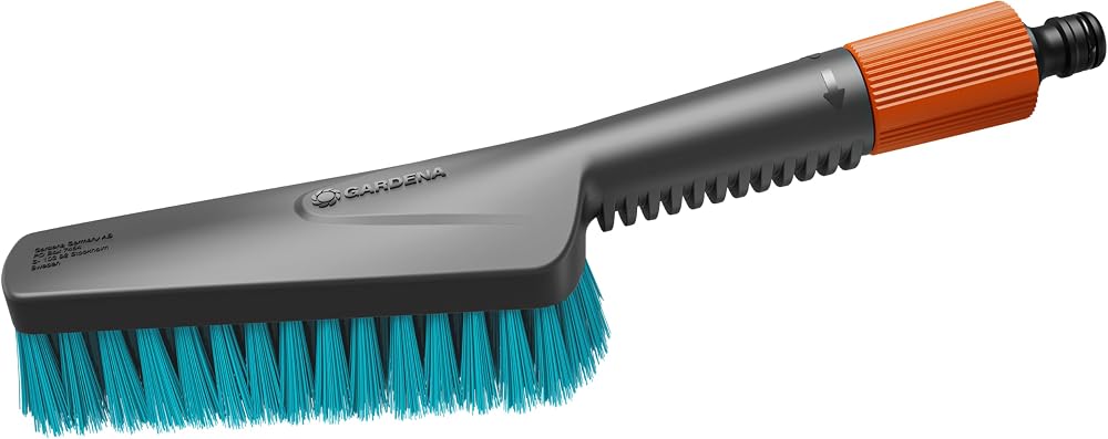 Gardena Cleansystem Hand-Held Brush S hard with Hose Connection