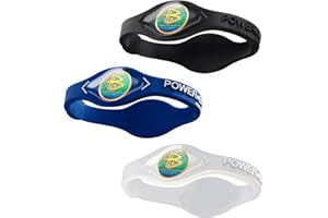 Power Balance The Original Genuine Performance Wristband, Silicone Rubber Wristbands Bracelets Sports Bracelet Wristband for Men Women, Power 3 Pack Bangles, Safe Waterproof Lightweight Durable