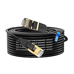 Cat 8 Ethernet Cable, 50FT High Speed Heavy Duty